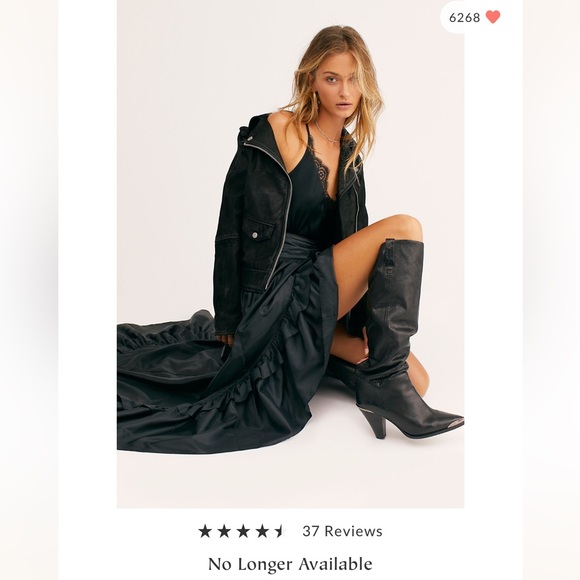 ✨🔥SOLD OUT!🔥✨ Free People CULT FAV♥️ 100% Authentic Leather Knee High Boots - Picture 1 of 6